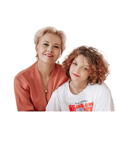 Ученица школы Таргет с мамой